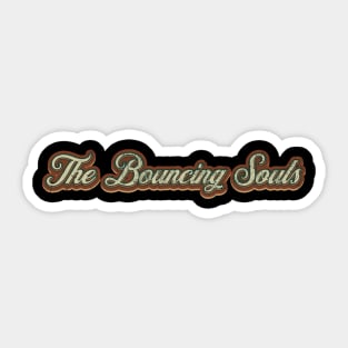 The Bouncing Souls Vintage Text Sticker